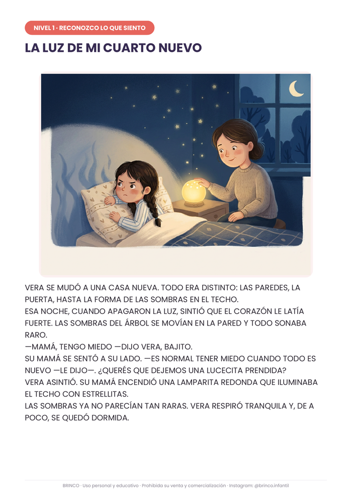 La luz de mi cuarto - cuento